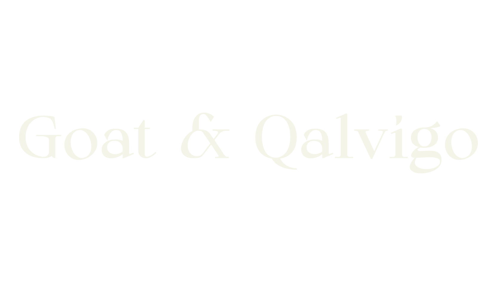 Goat & Qalvigo, serif font preview