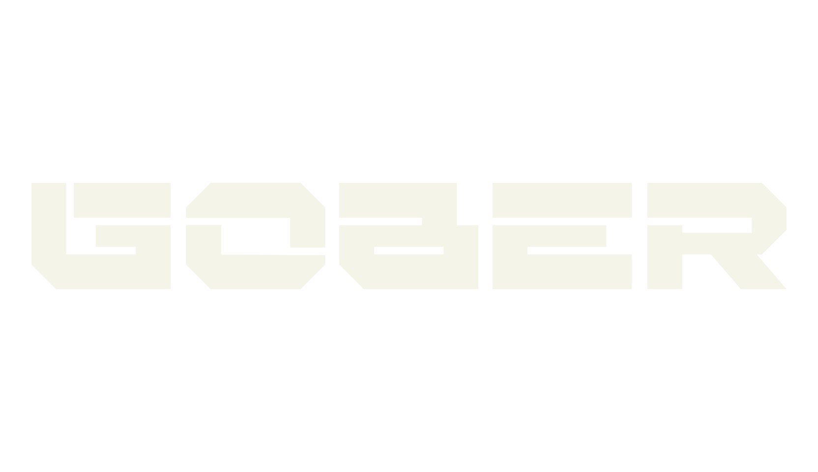 Gober, futuristic font preview