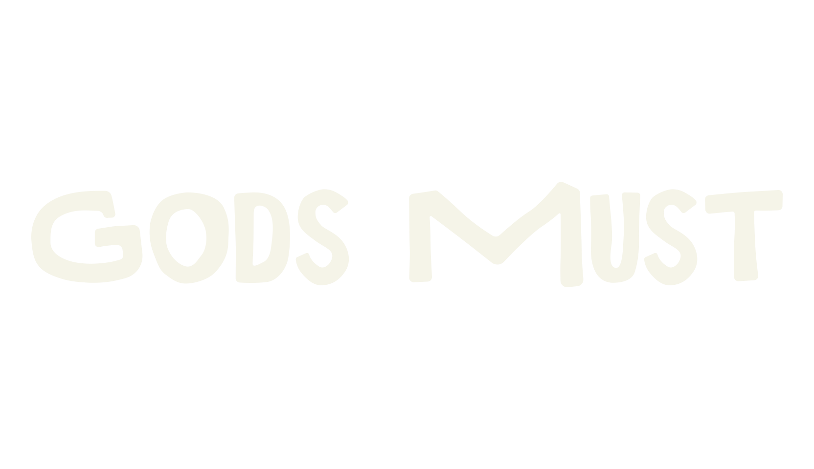 Gods Must, serif font preview