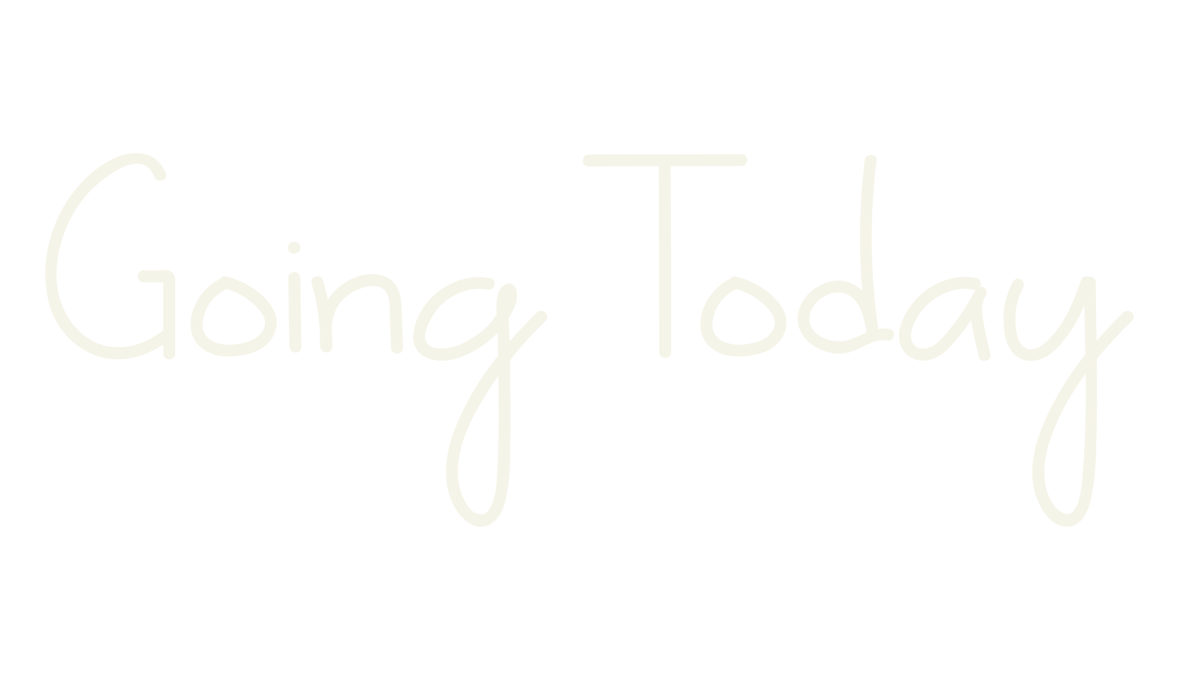 Going Today, cute font preview