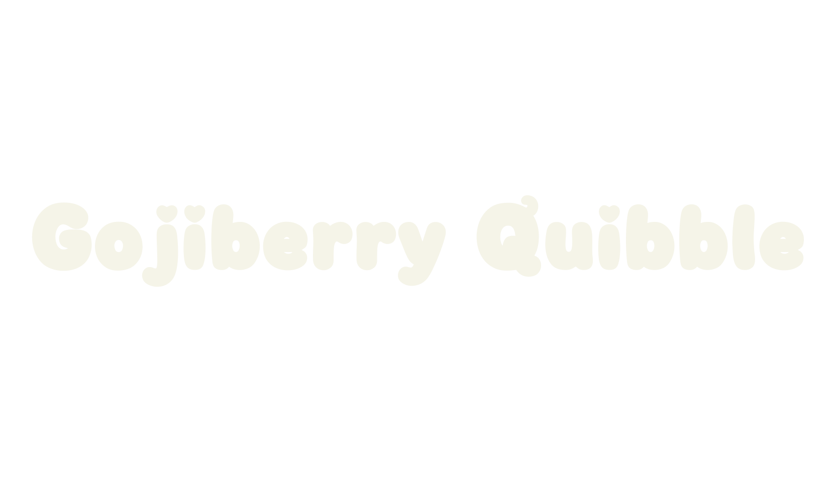Gojiberry Quibble, rounded font preview
