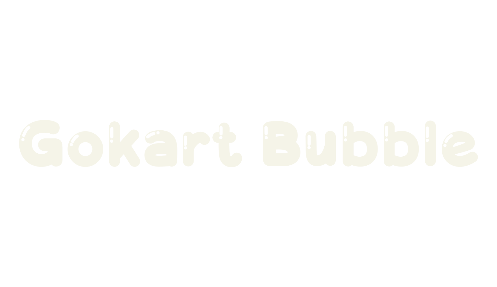 Gokart Bubble, comic sans font preview