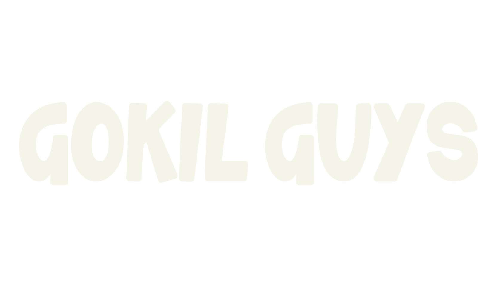 GOKIL GUYS, bold font preview