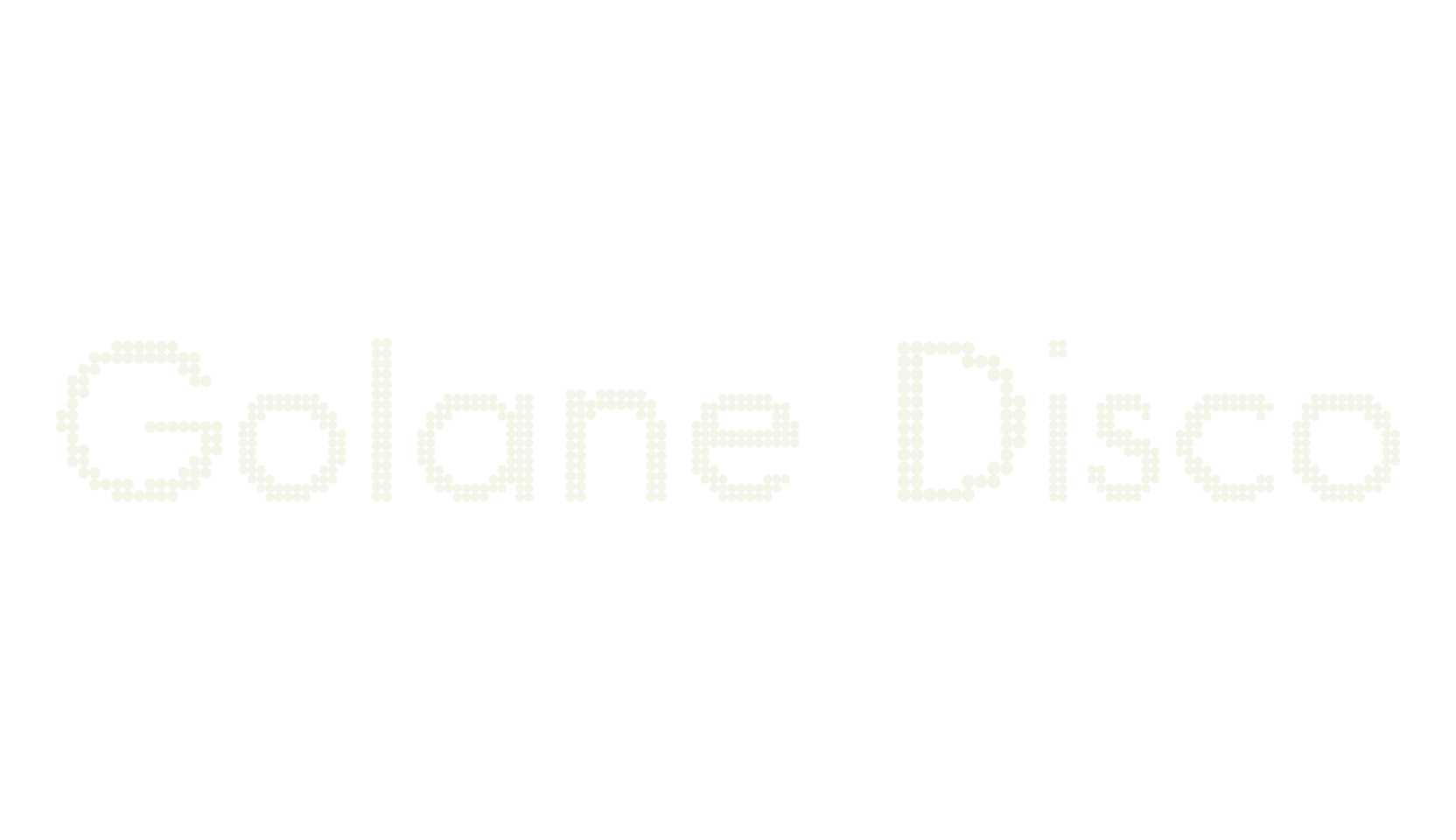 Golane Disco, disco font preview