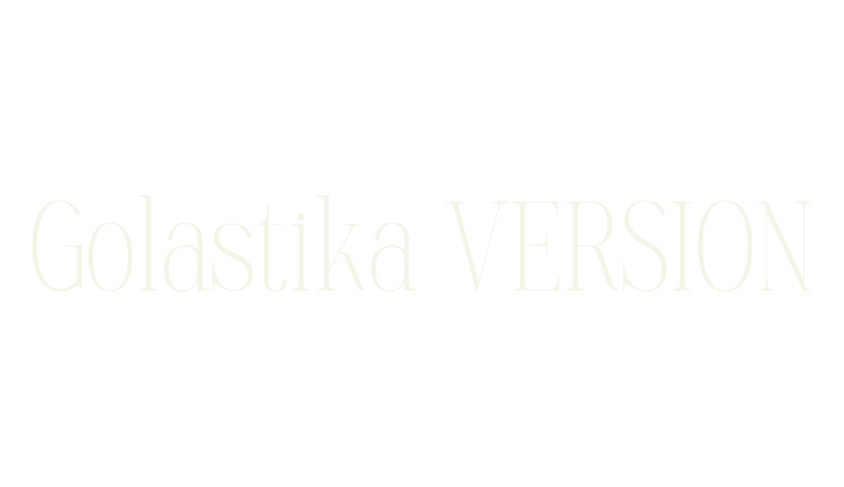 Golastika VERSION, serif font preview