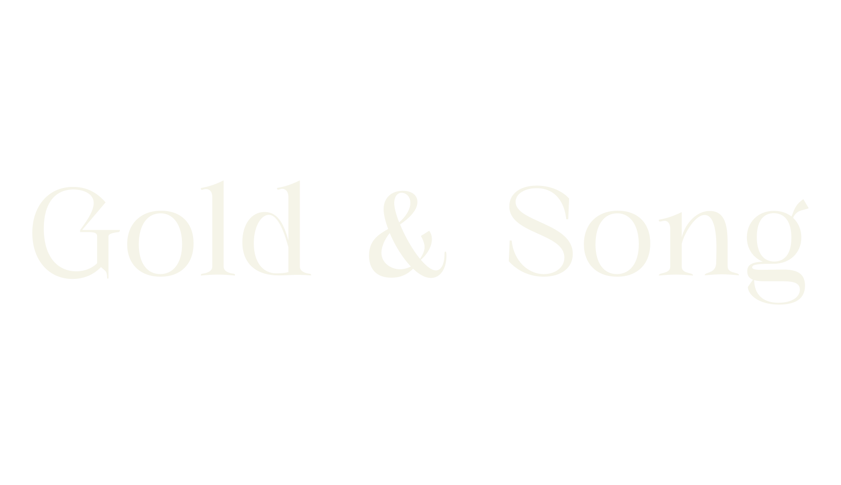Gold & Song, serif font preview