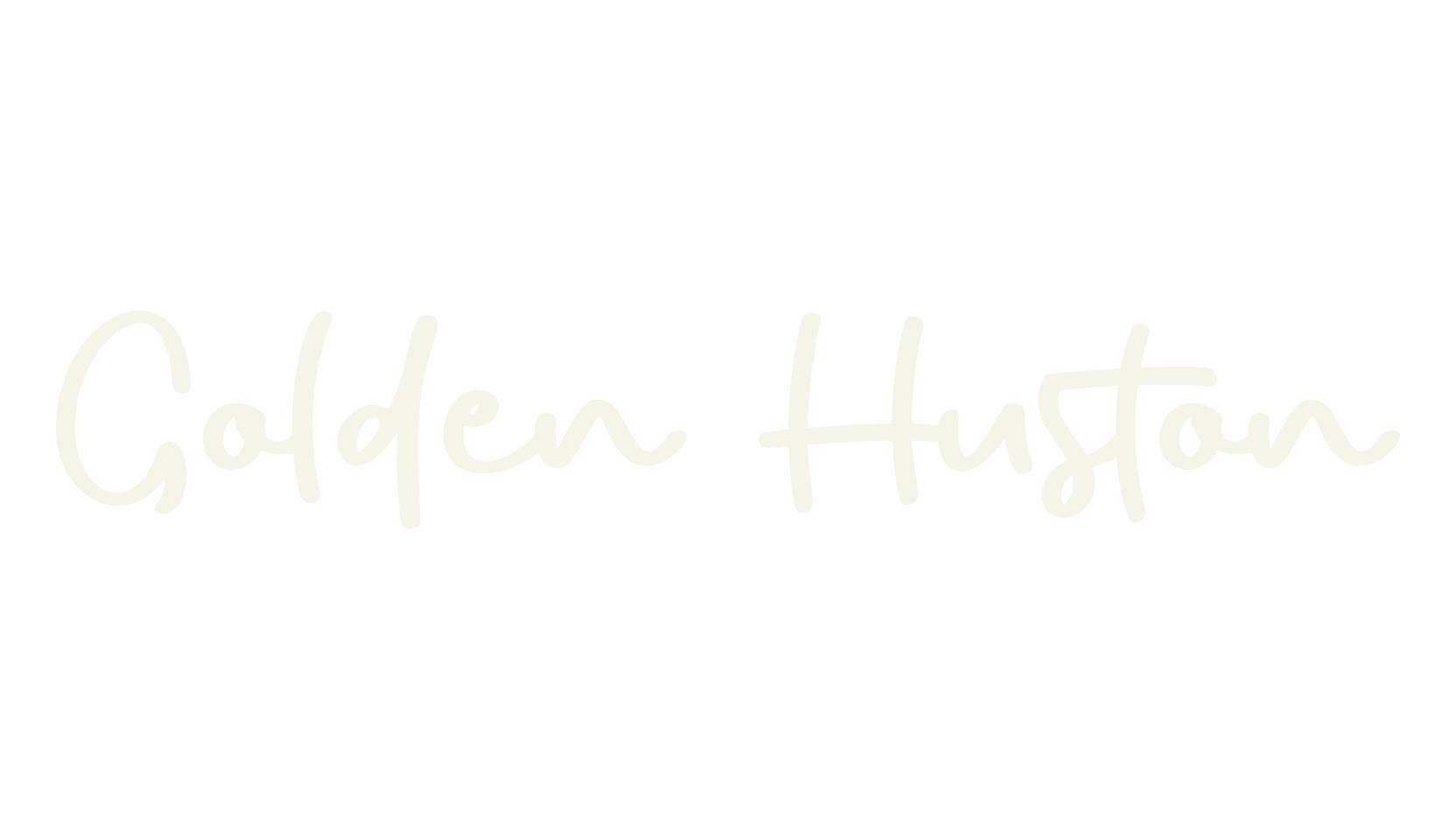 Golden Huston, cursive font preview