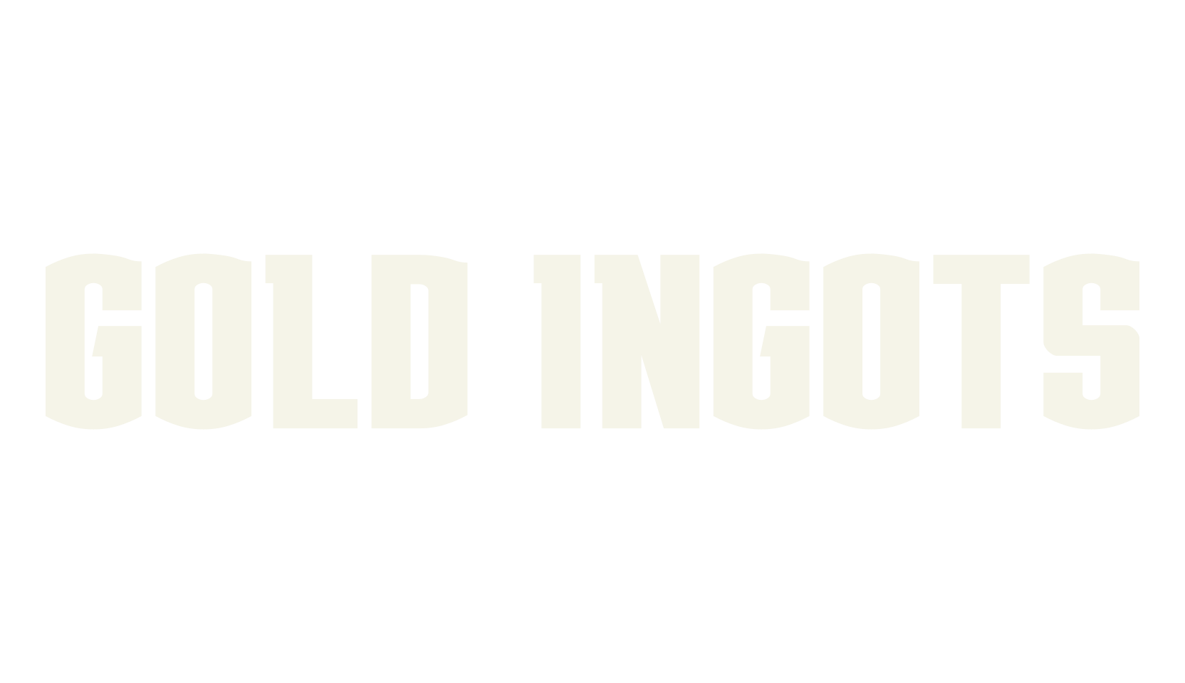 Gold Ingots, display market font preview