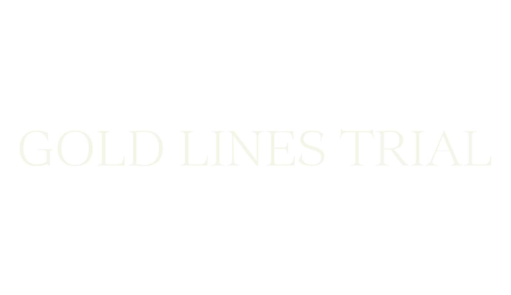 Gold Lines Trial, serif font preview