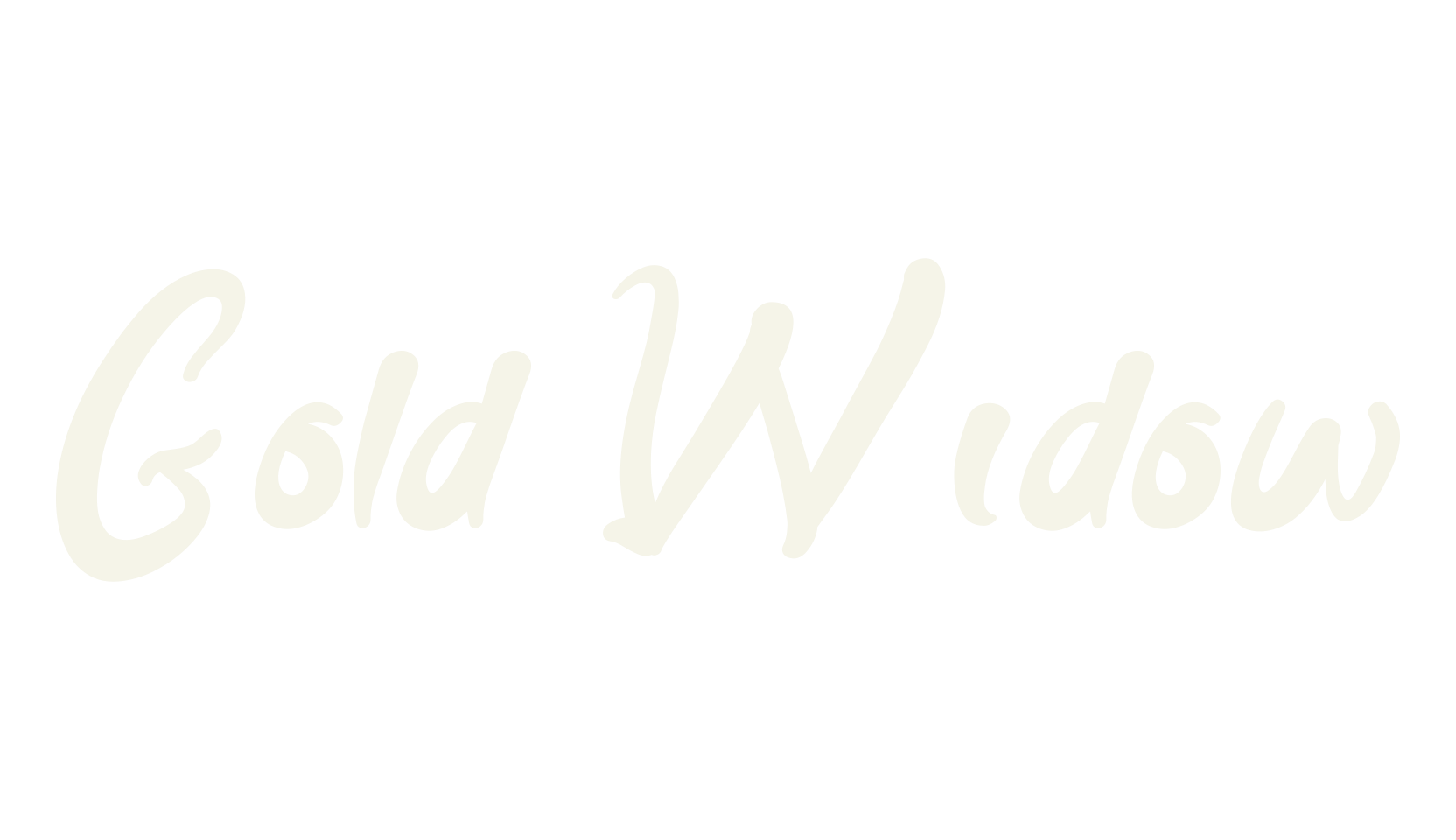 Gold Widow, cafe font preview