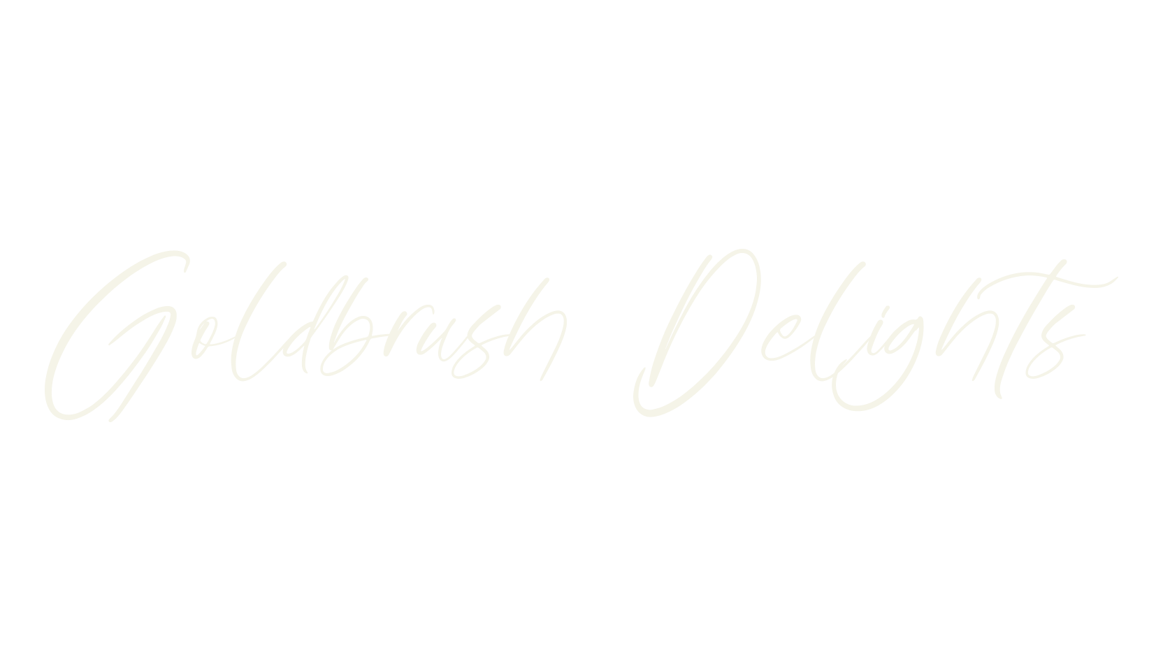 Goldbrush Delights, cursive font preview