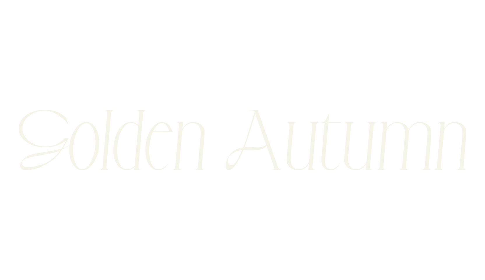 Golden Autumn, typography font preview