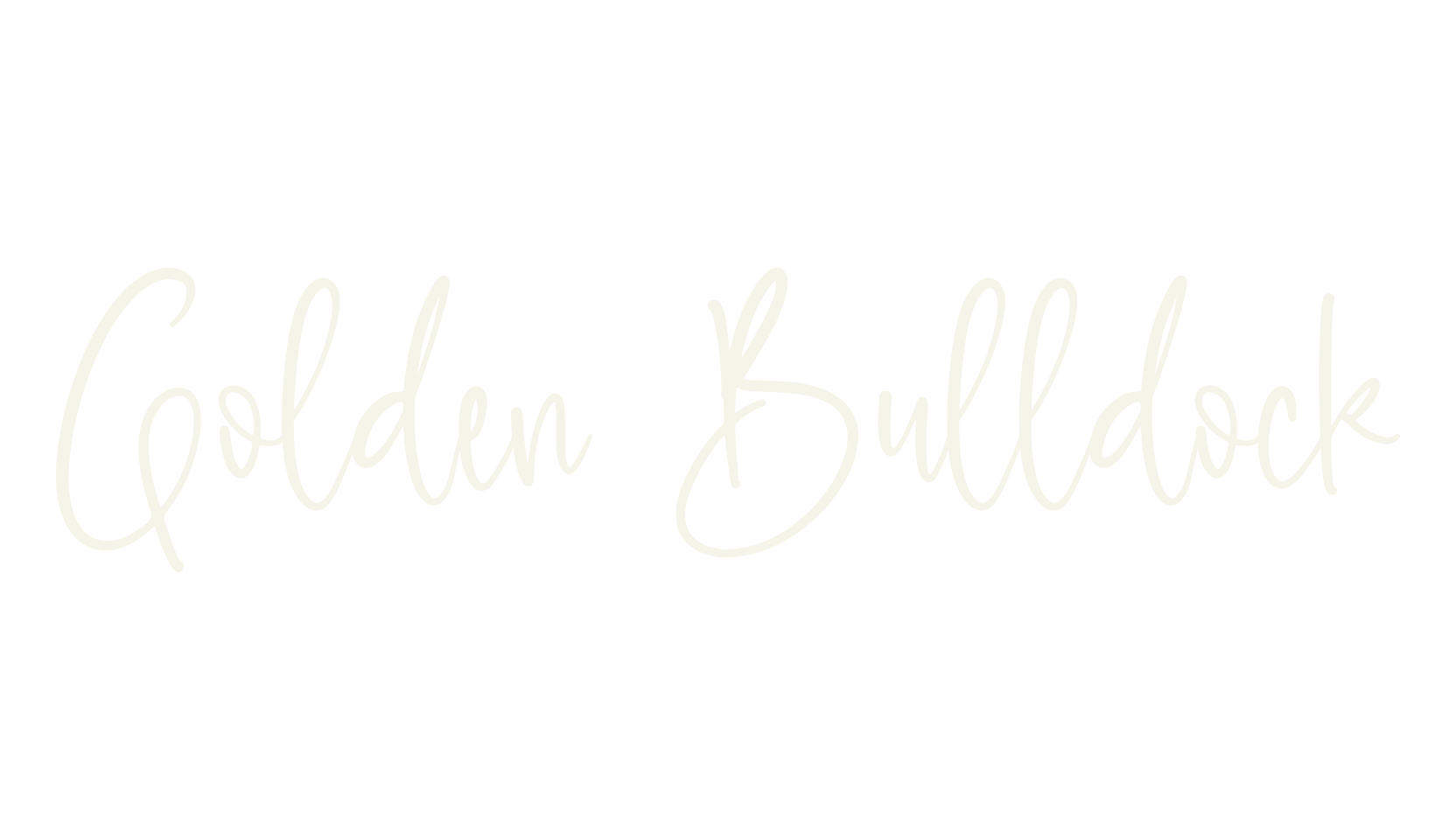 Golden Bulldock, script font preview