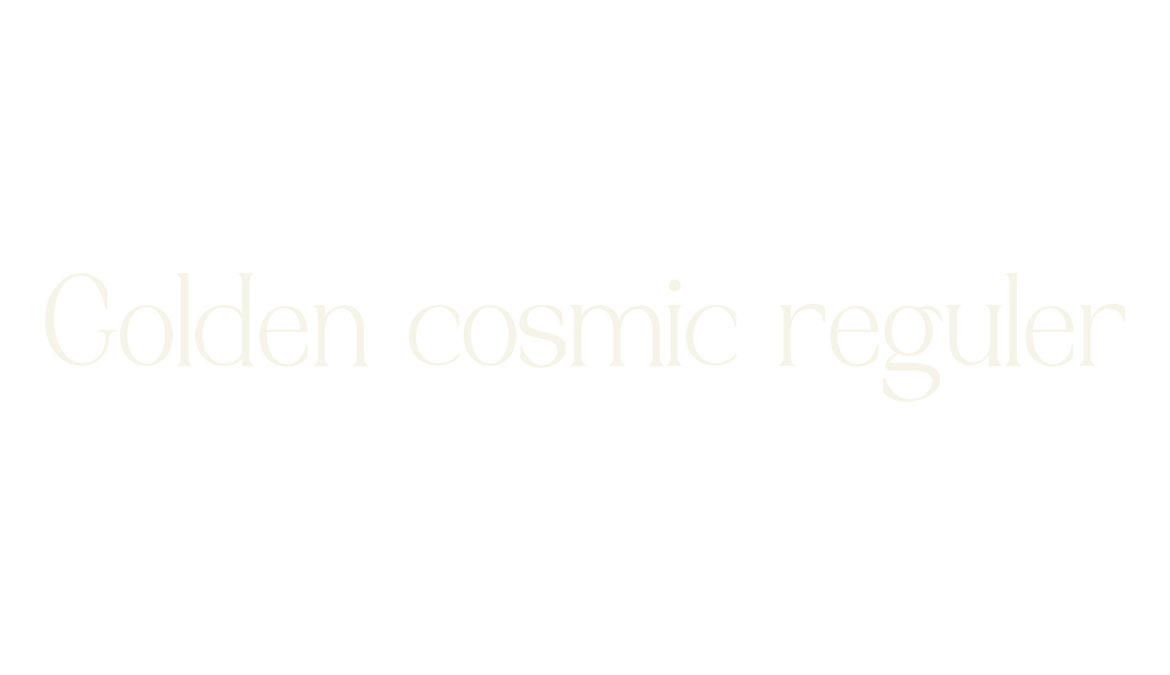 Golden cosmic reguler, serif font preview