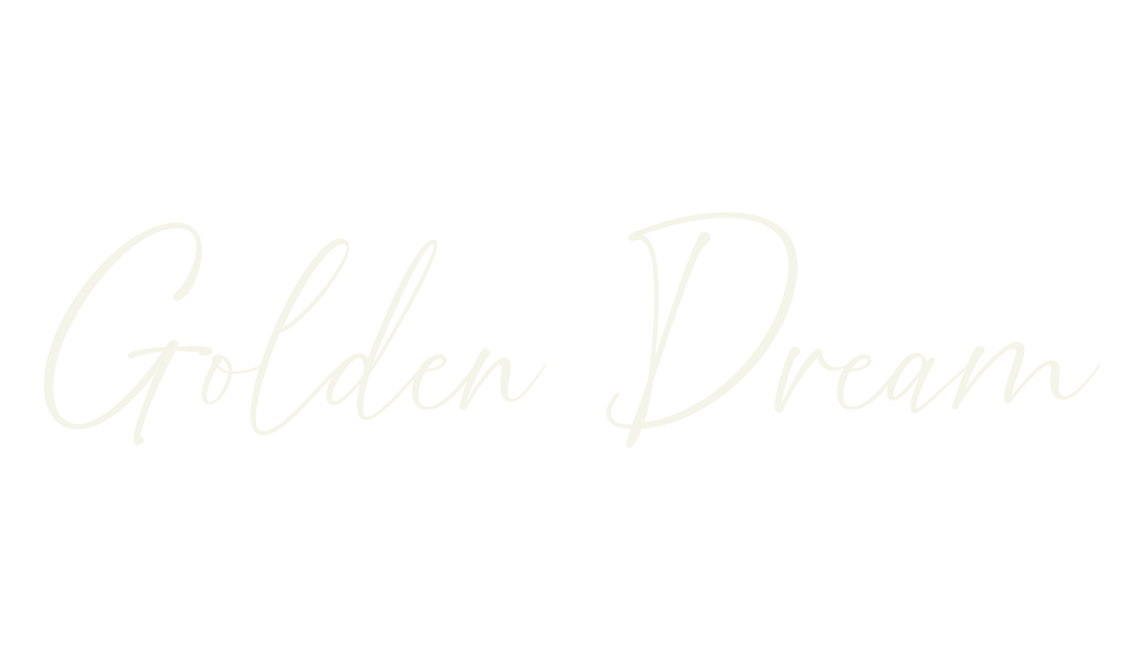Golden Dream, cursive font preview