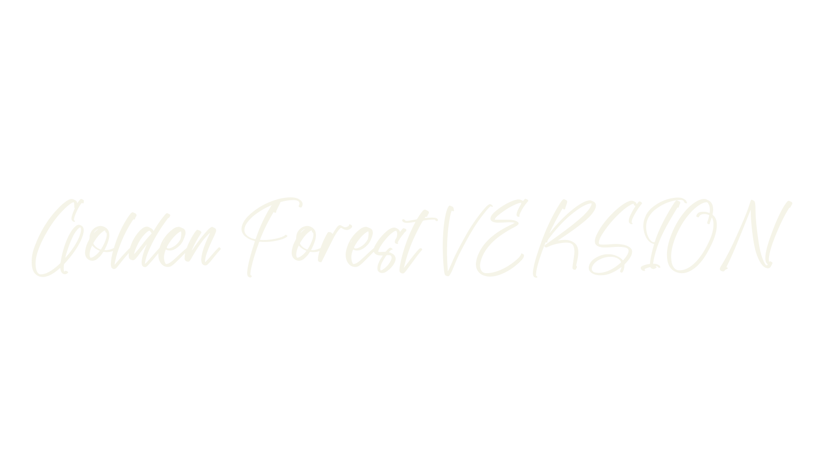 Golden Forest VERSION, script font preview