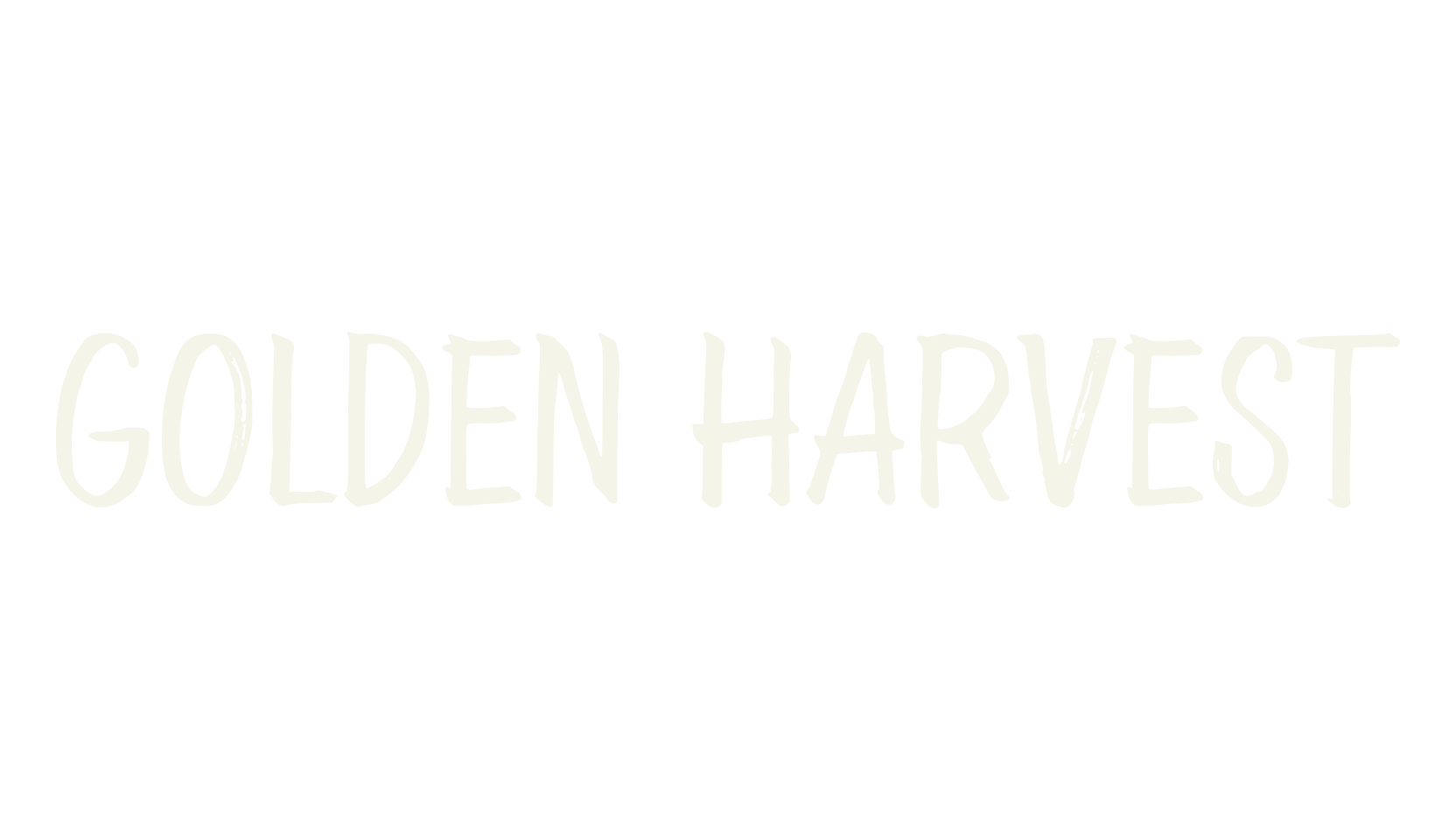 Golden Harvest, lettering font preview