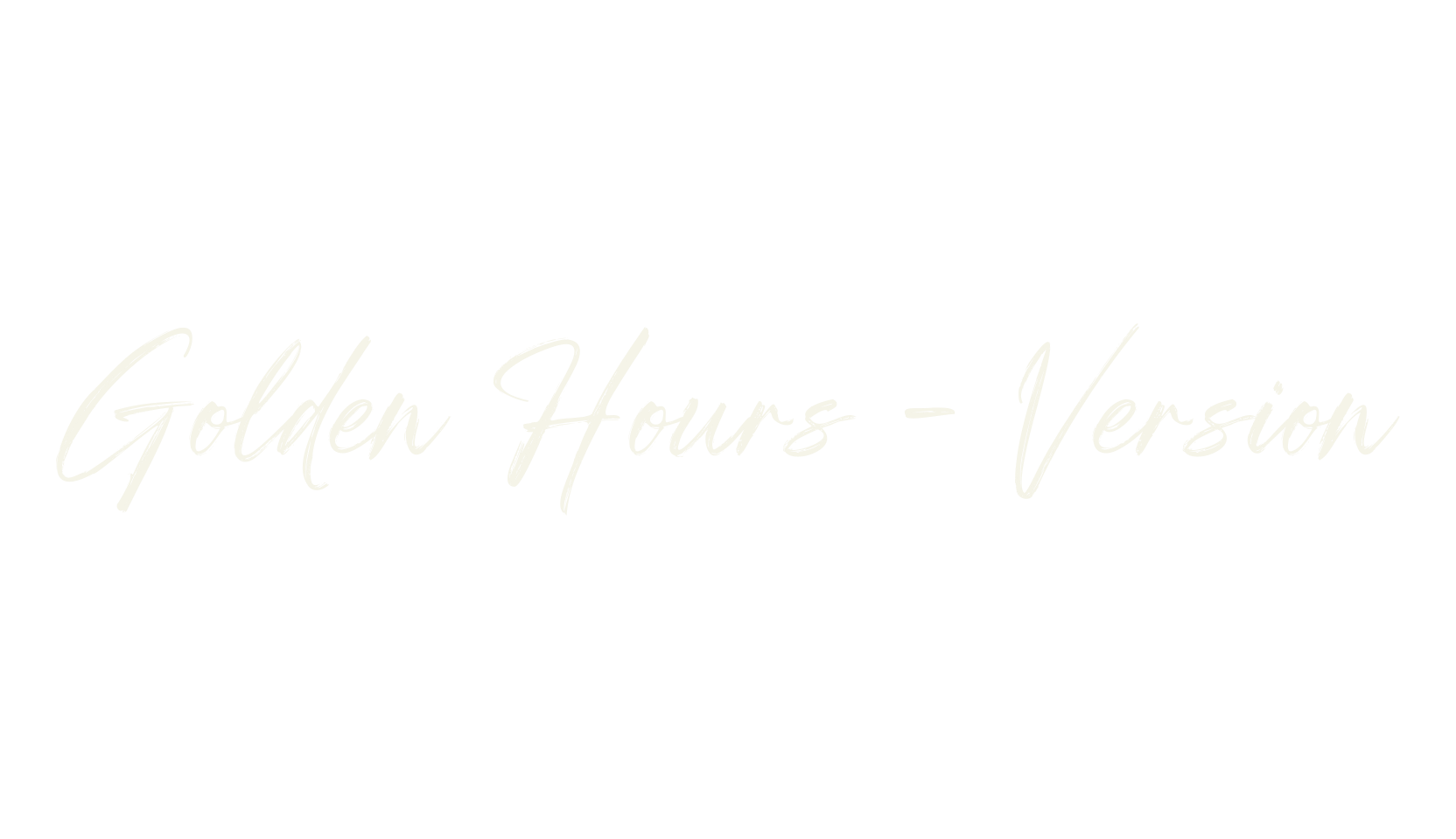 Golden Hours - Version, fashion script font preview