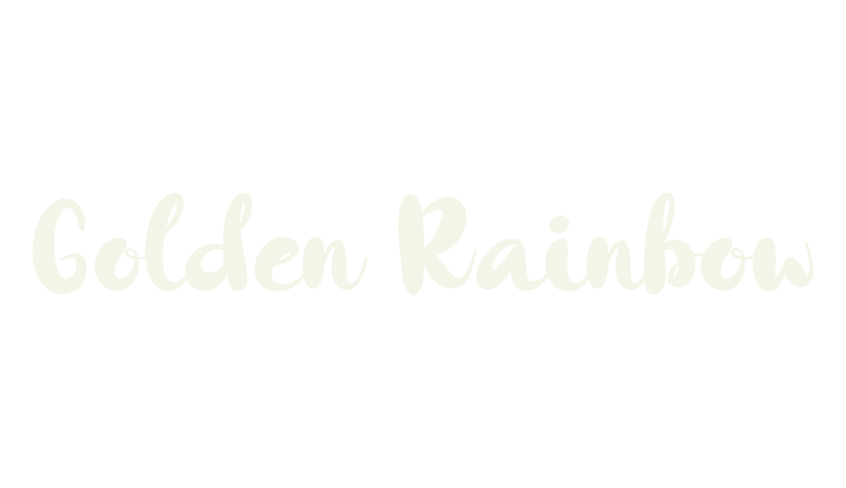 Golden Rainbow, lettering font preview