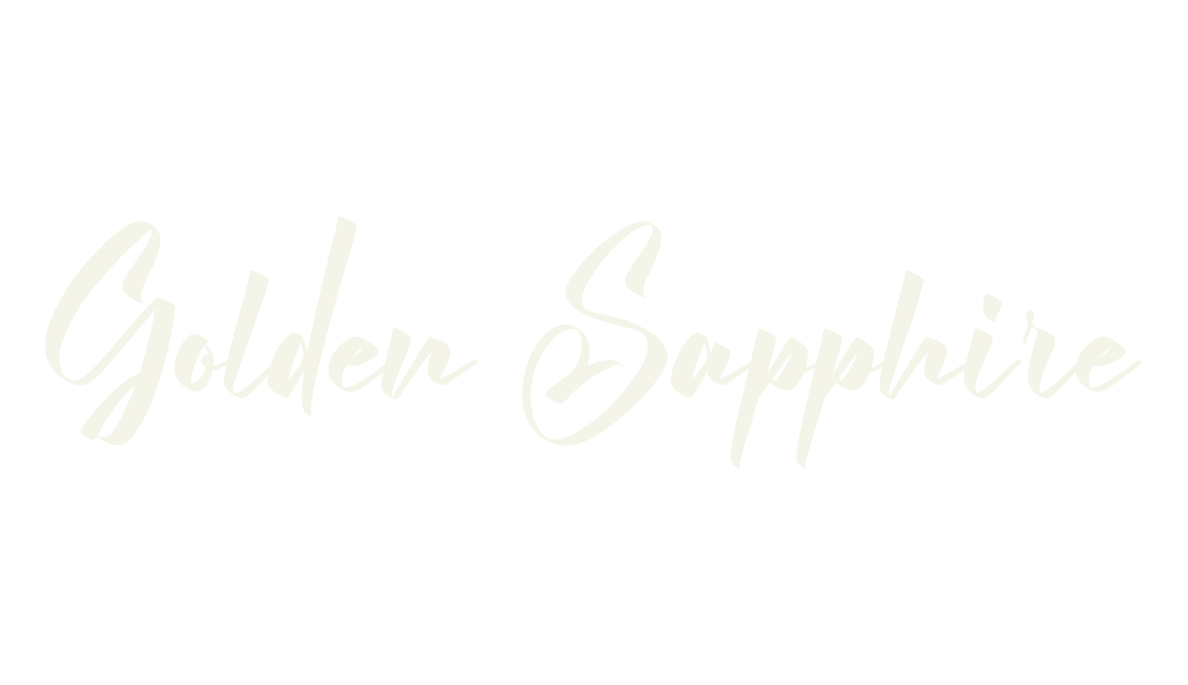 Golden Sapphire, thick font preview