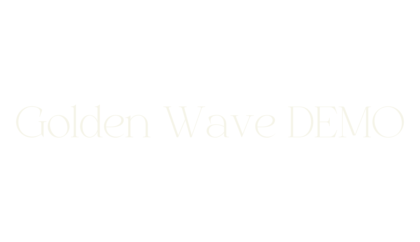 Golden Wave DEMO, premium font preview