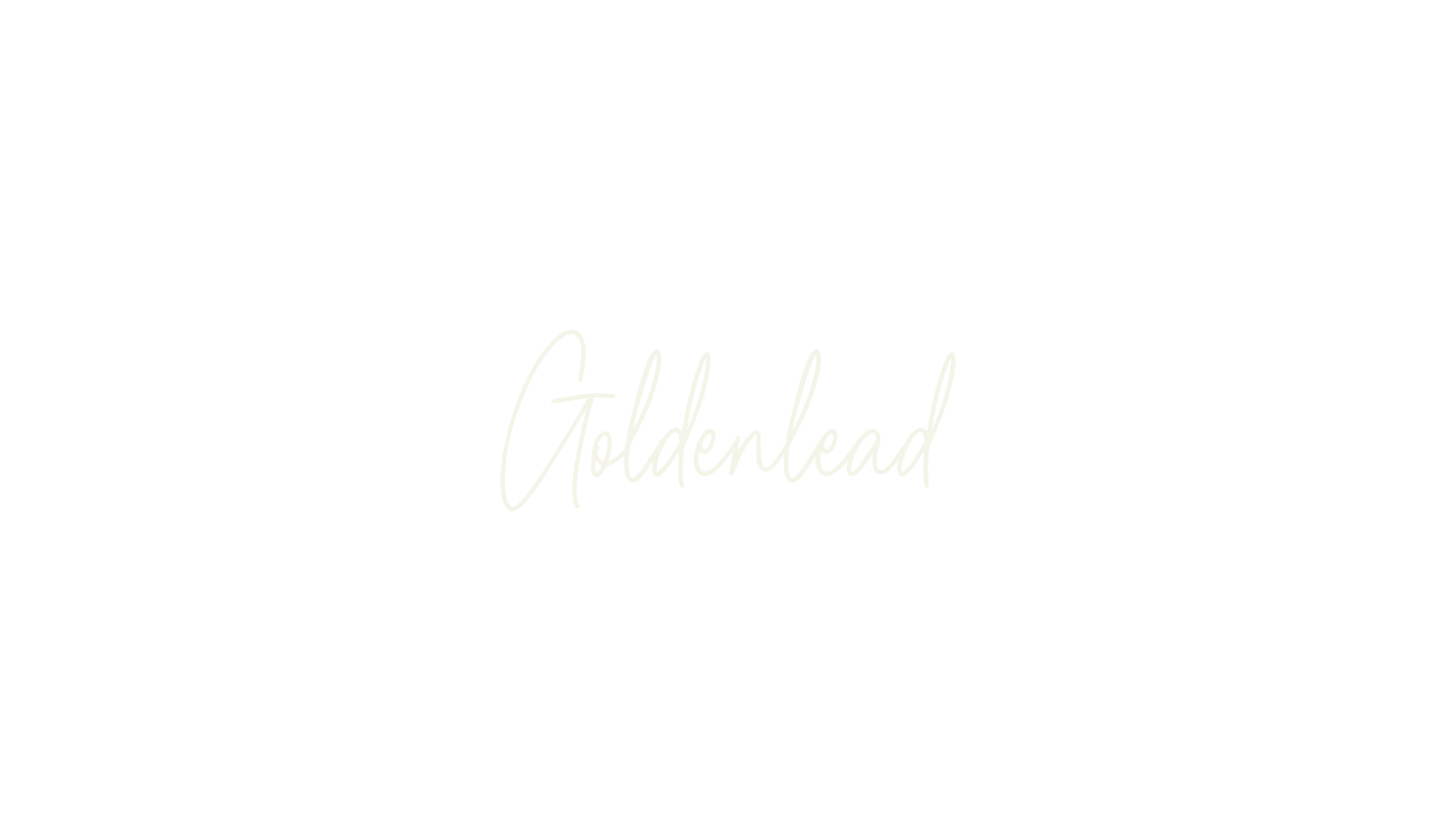 Goldenlead, fancy font preview