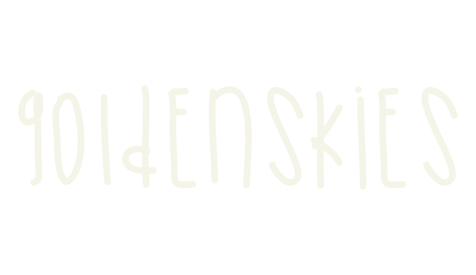 GoldenSkies, handwritten font preview