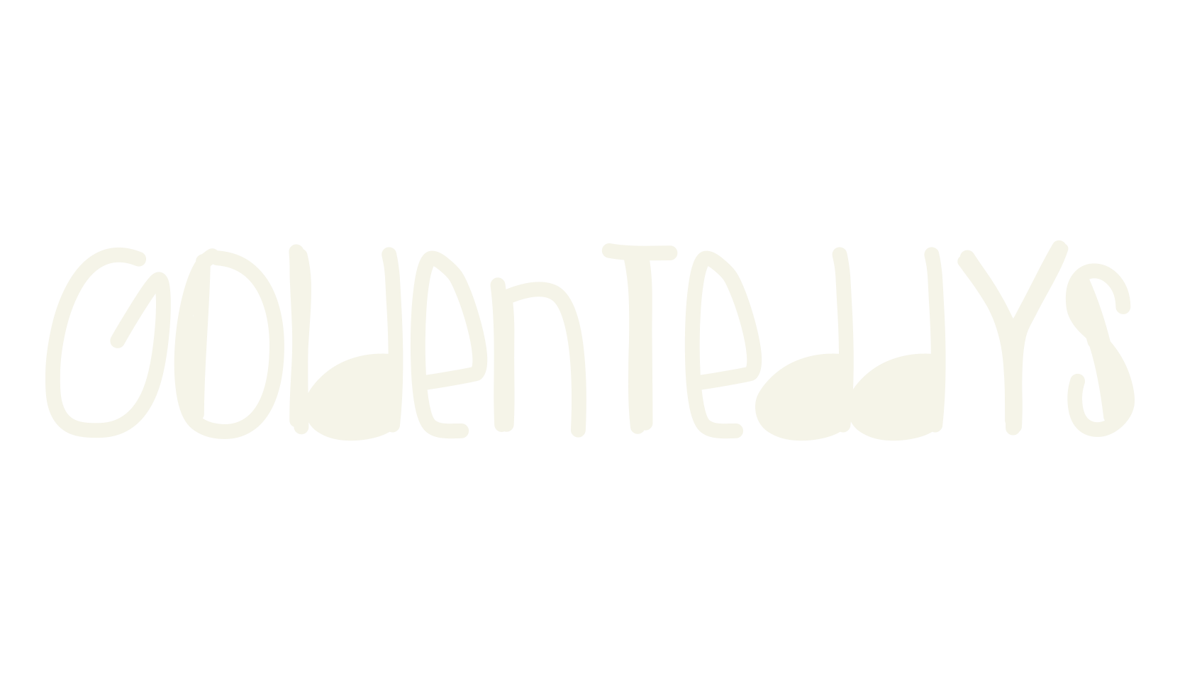 GoldenTeddys, handwritten font preview