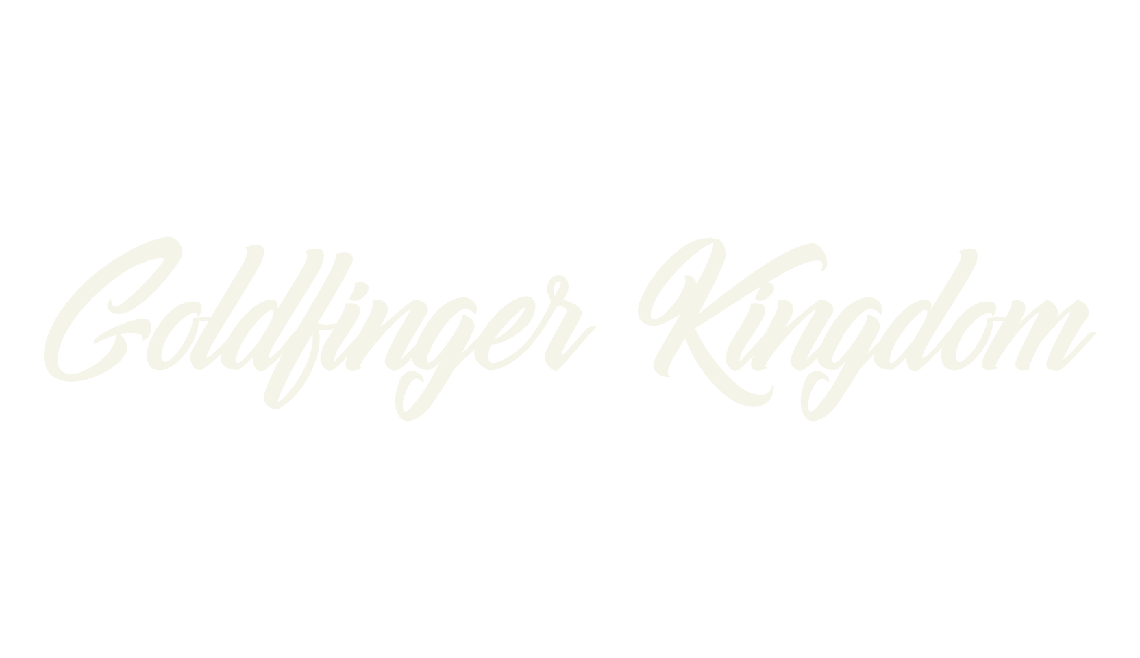 Goldfinger Kingdom, script font preview