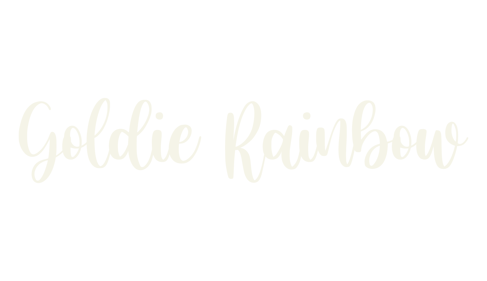 Goldie Rainbow, fashion sign font preview