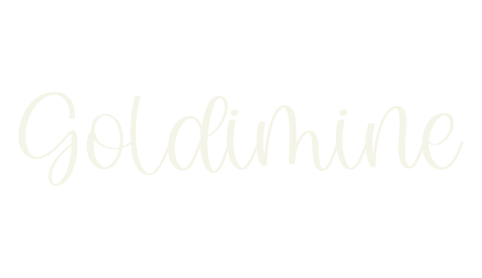 Goldimine, cursive font preview
