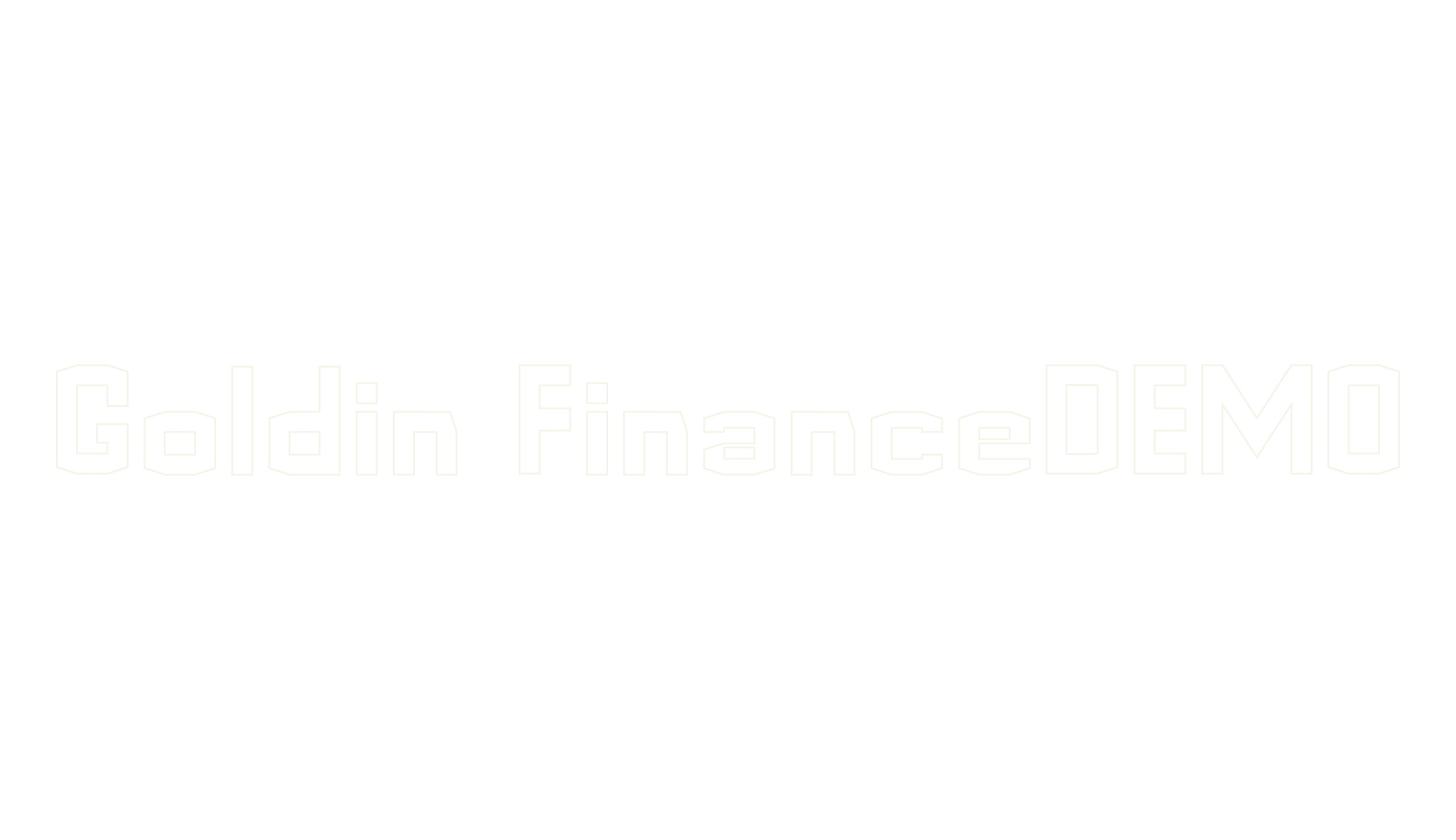 Goldin FinanceDEMO, geometric font preview