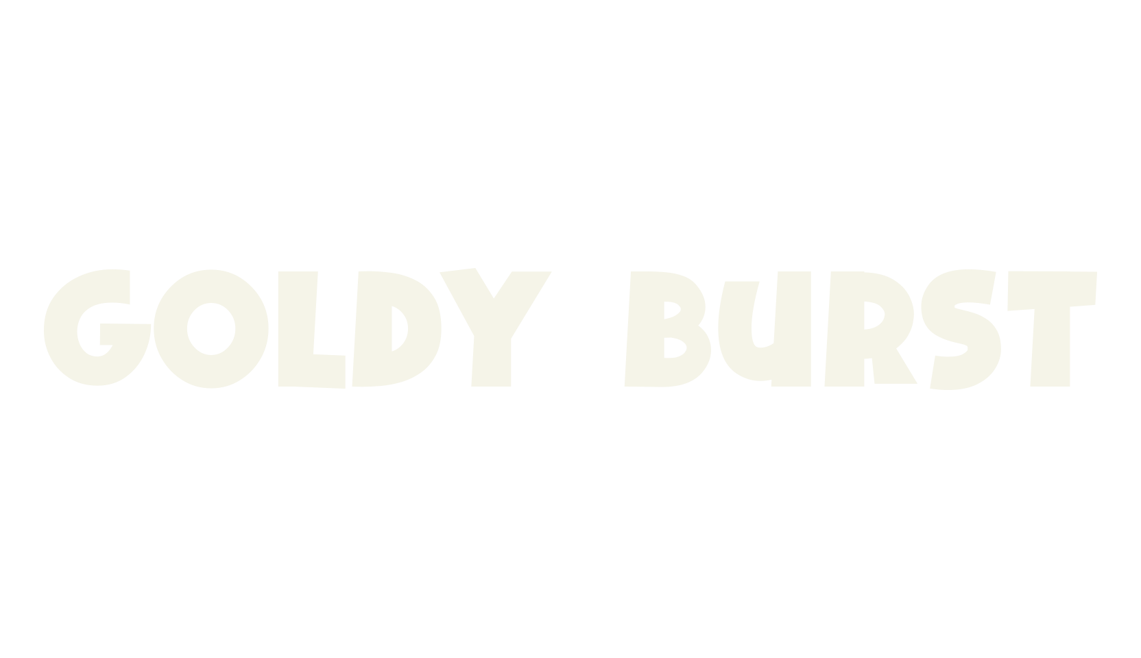 Goldy Burst, bold font preview