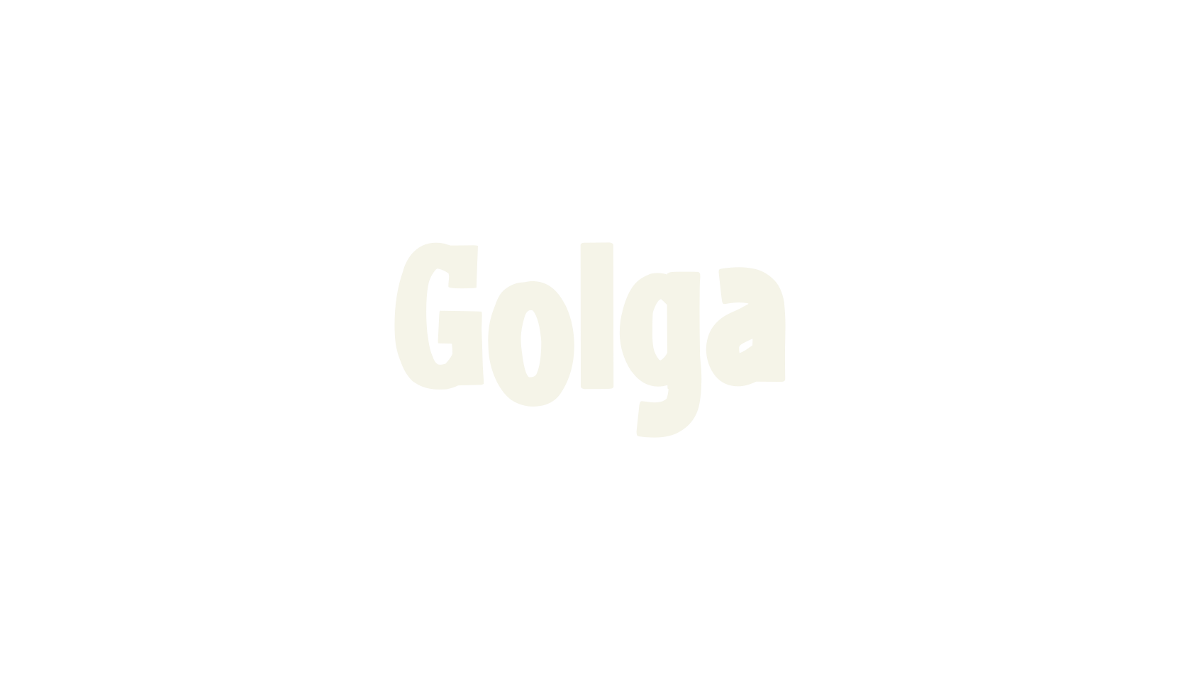 Golga, bold font preview