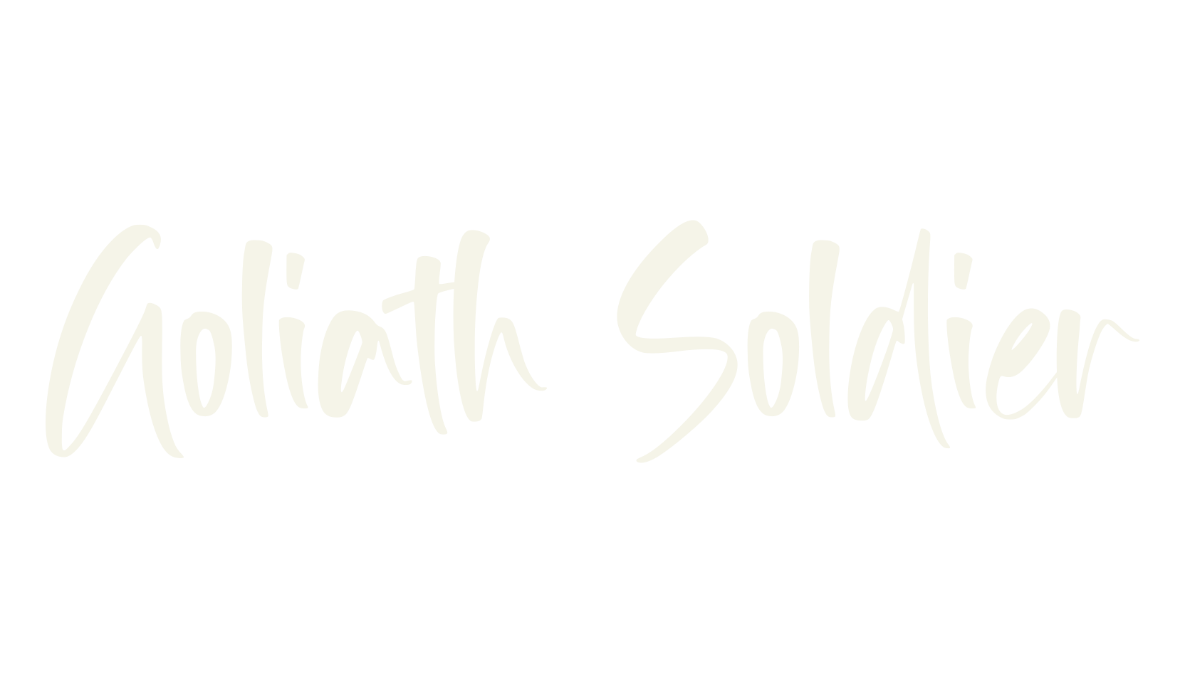 Goliath Soldier, fashion script font preview