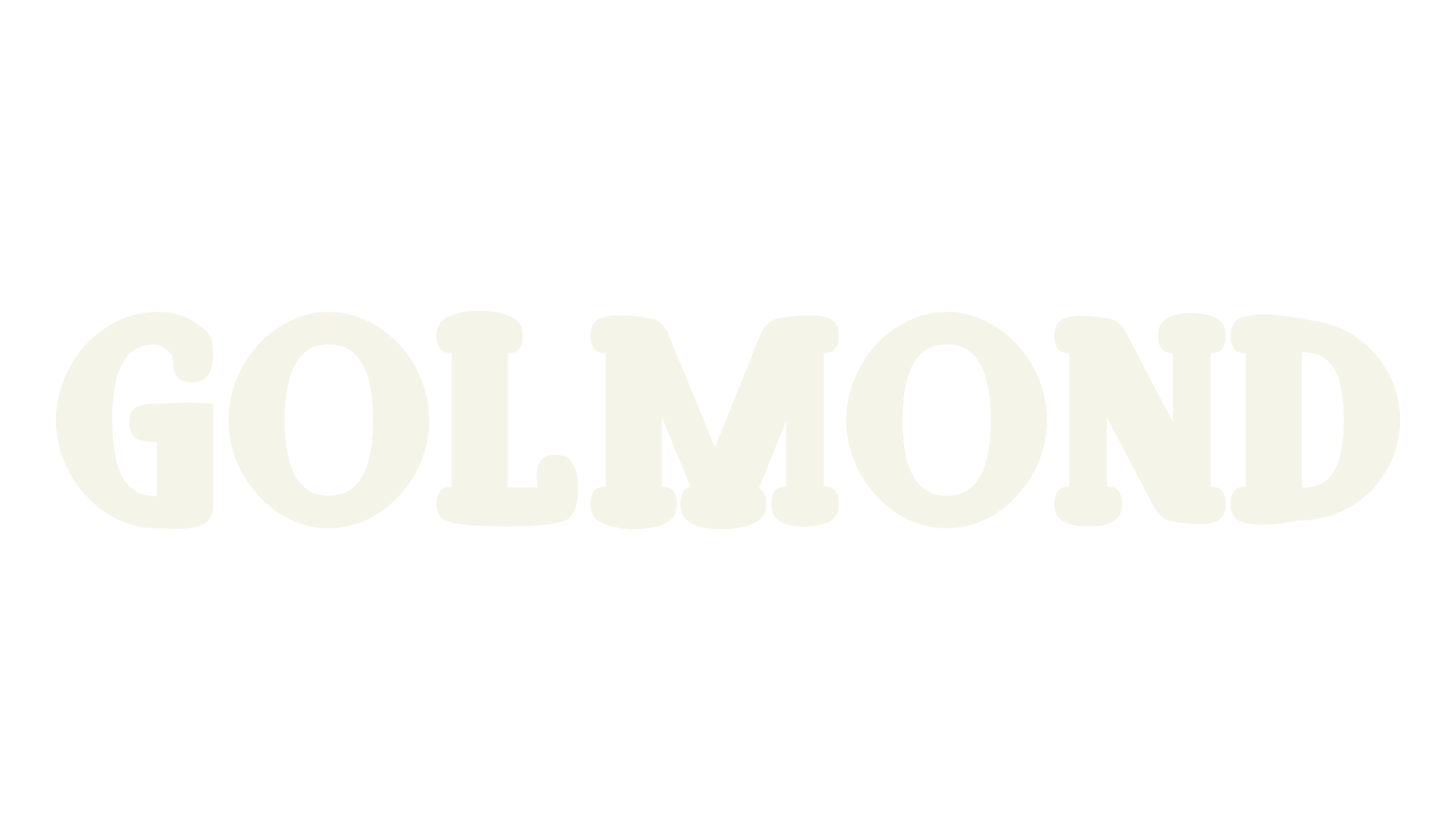 Golmond, thick font preview