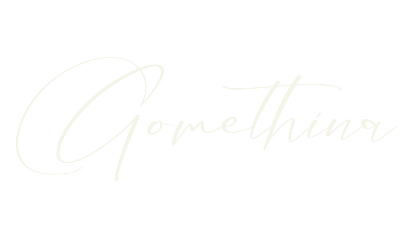 Gomethina, script font preview