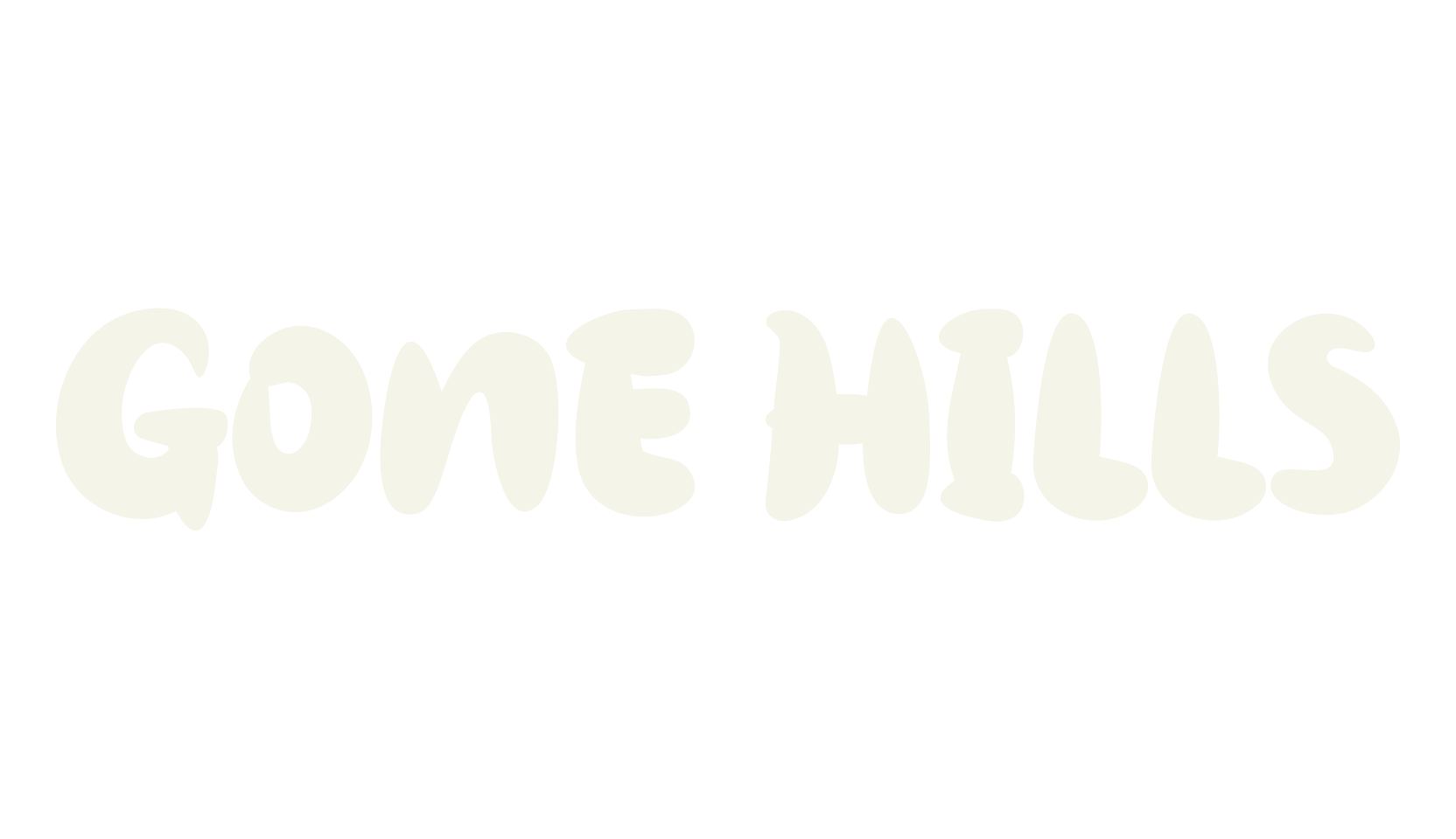 Gone Hills, game font preview