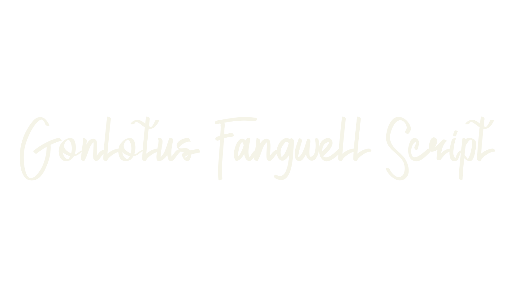 Gonlotus Fangwell Script, script font preview