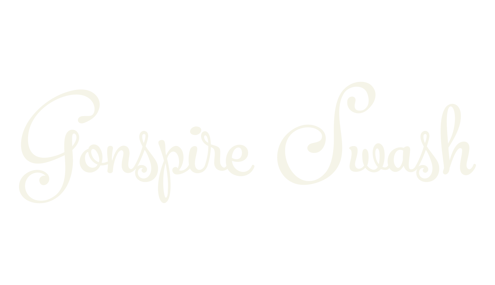 Gonspire Swash, fashion script font preview