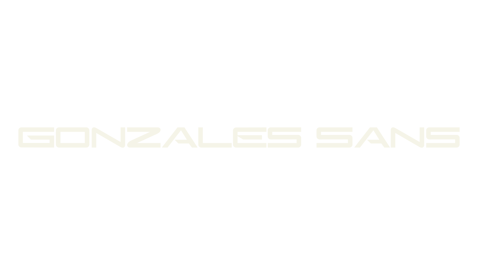 Gonzales Sans, sans font preview