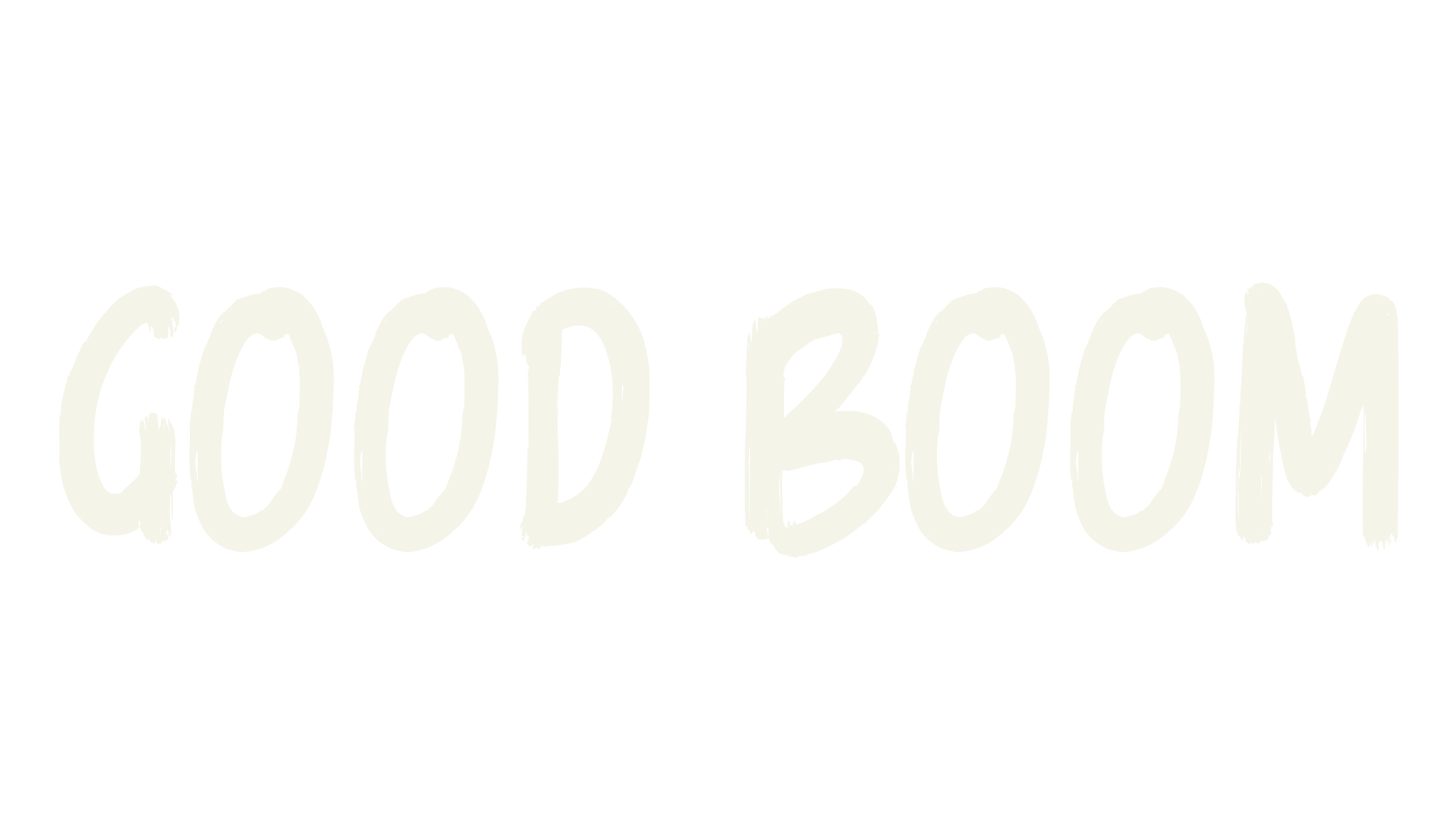 Good Boom, rubber stamp font preview