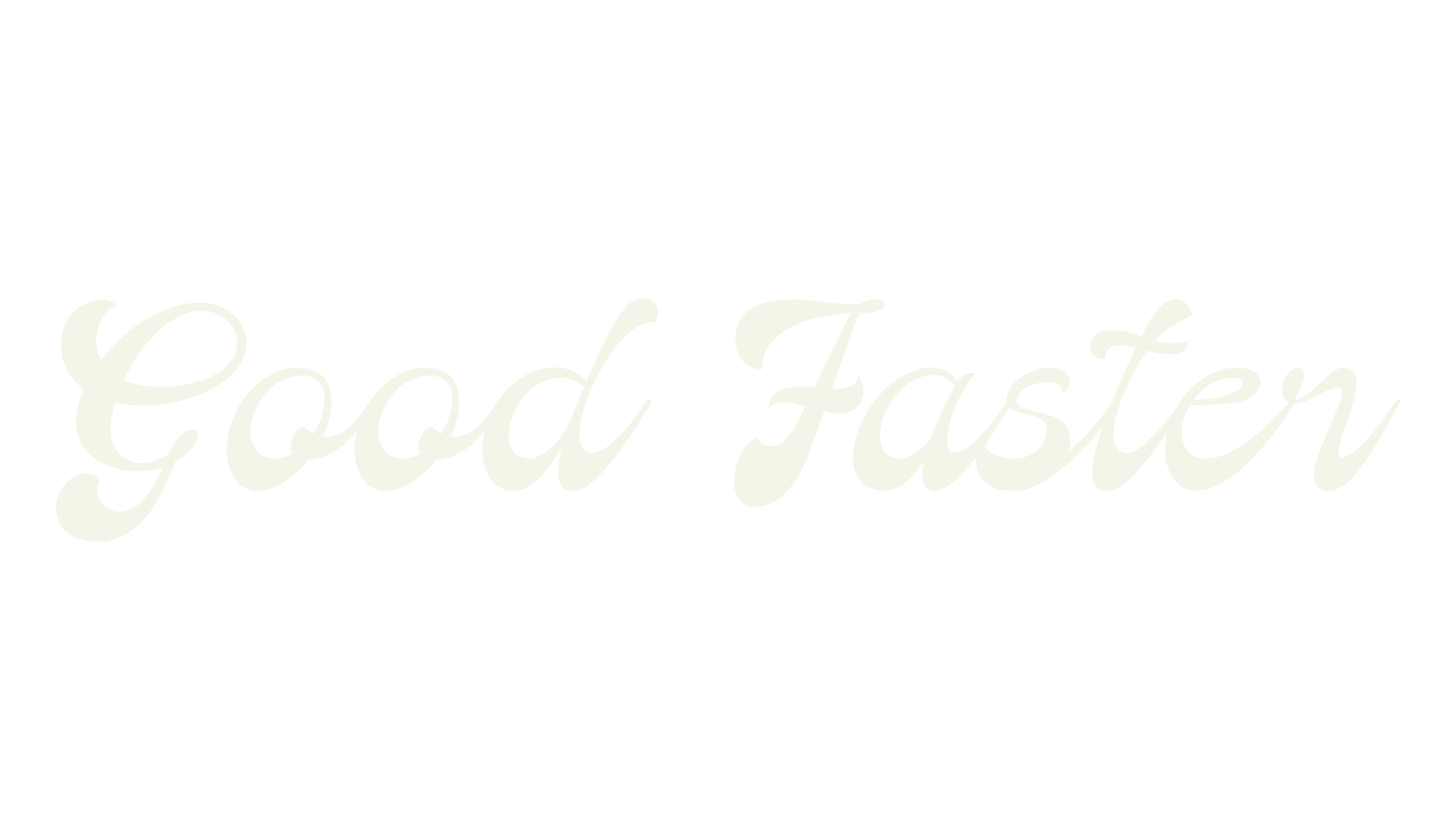 Good Faster, fashion script font preview
