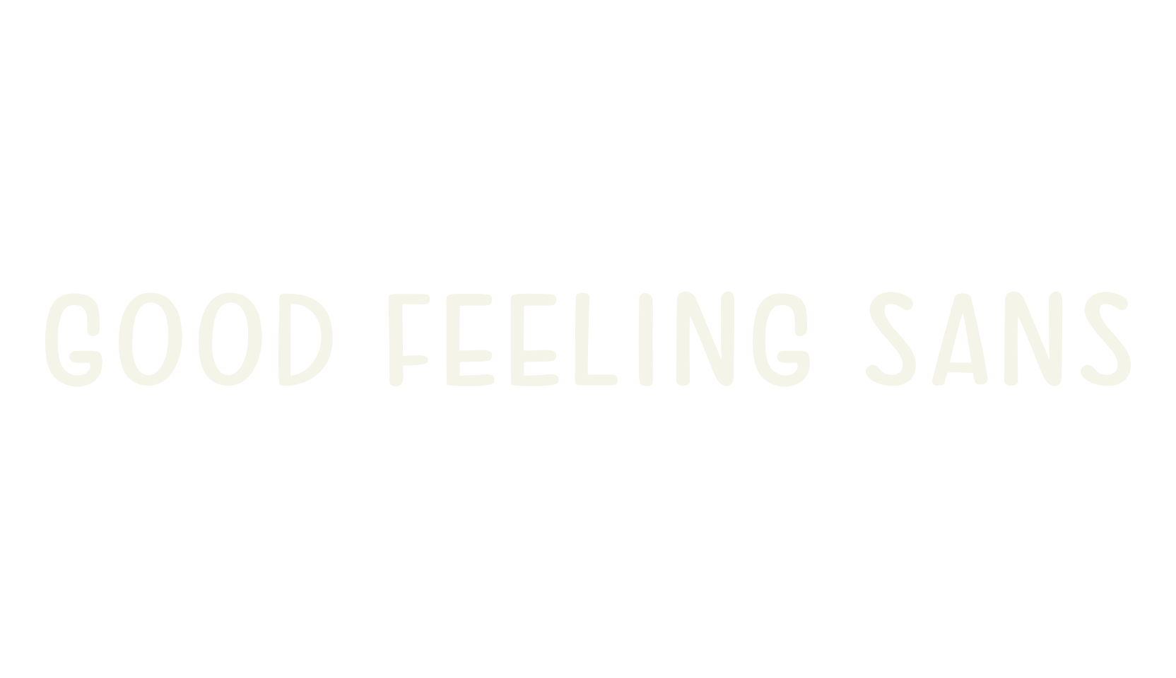 Good Feeling Sans, fashion sign font preview