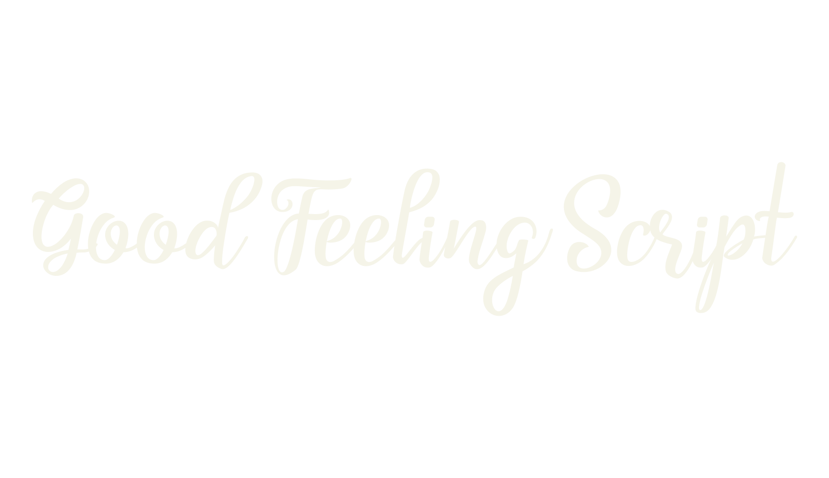 Good Feeling Script, fashion script font preview
