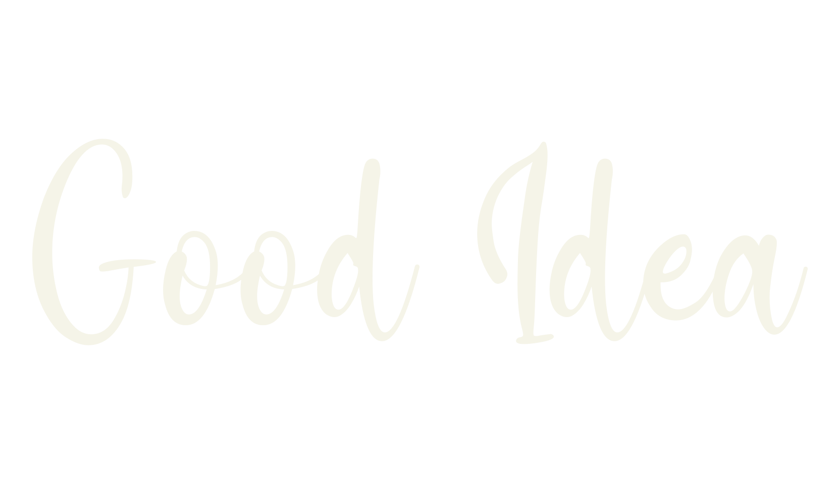 Good Idea, fashion script font preview