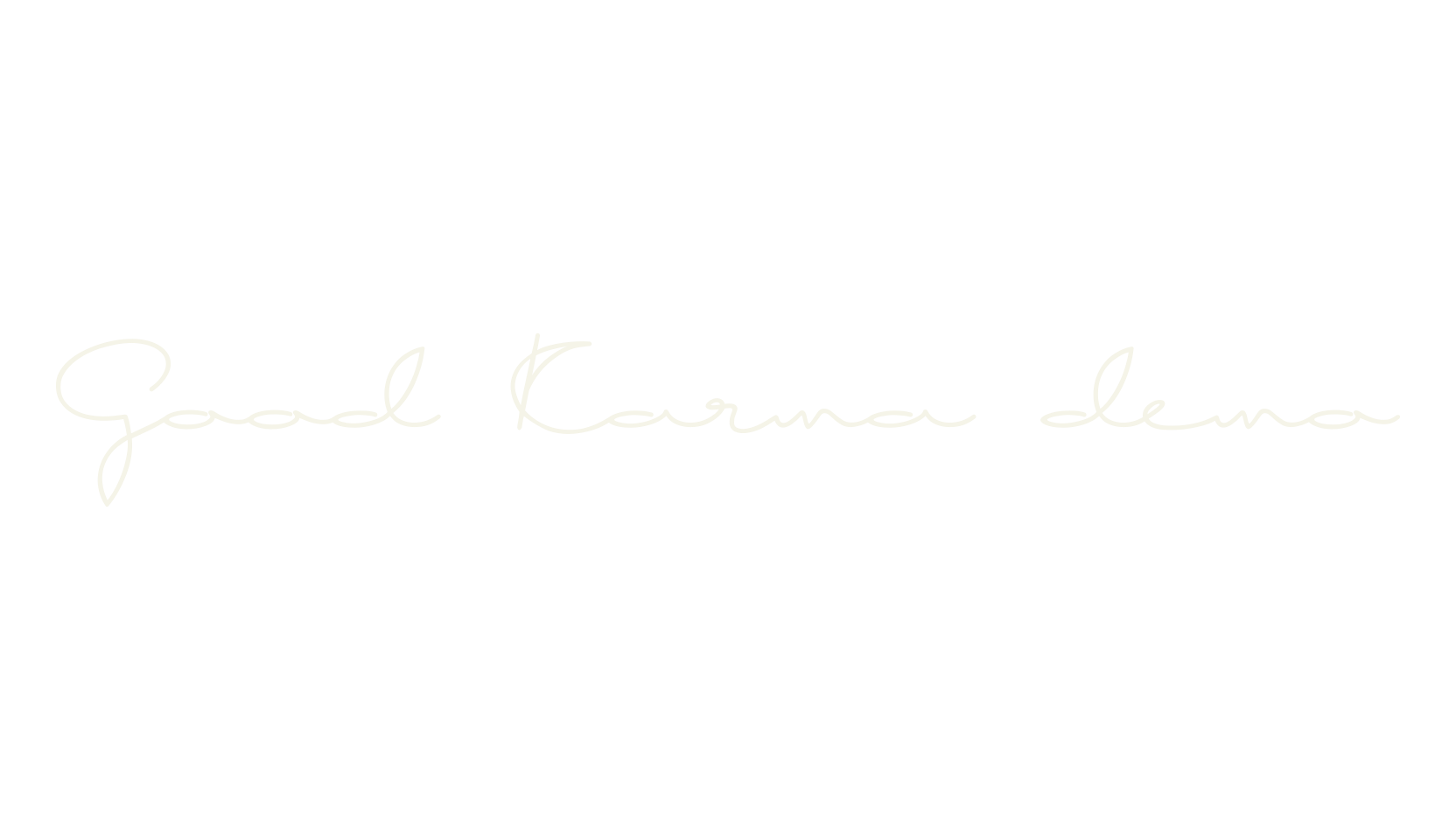 Good Karma demo, cursive font preview