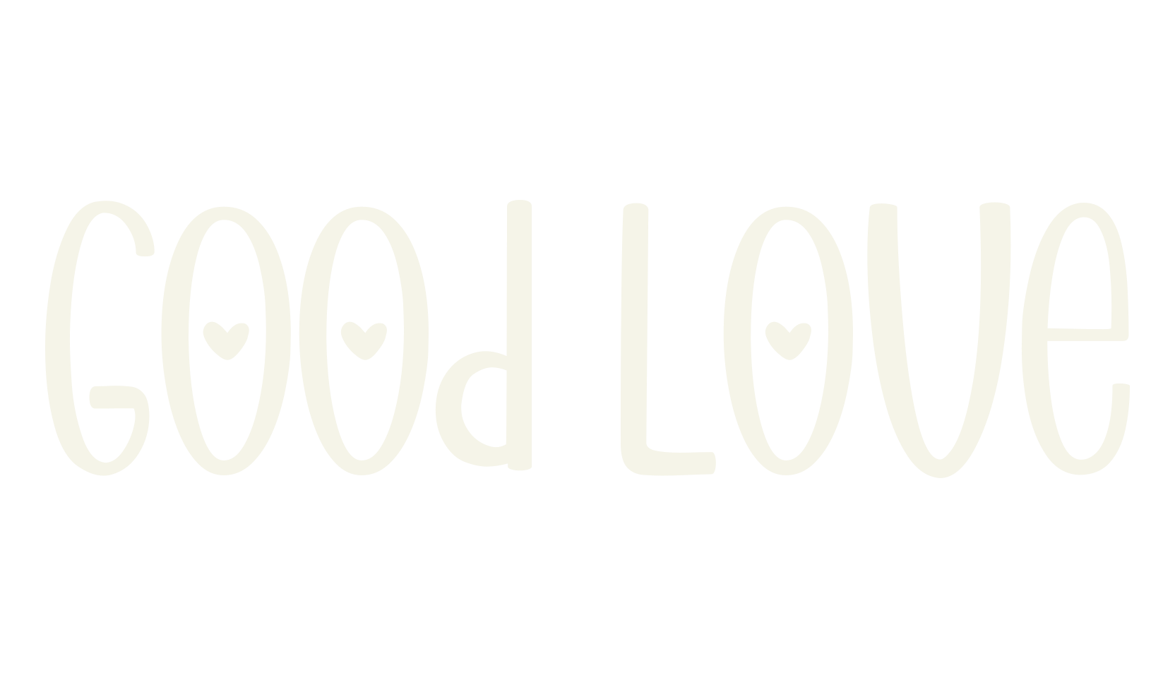 Good Love, cursive font preview