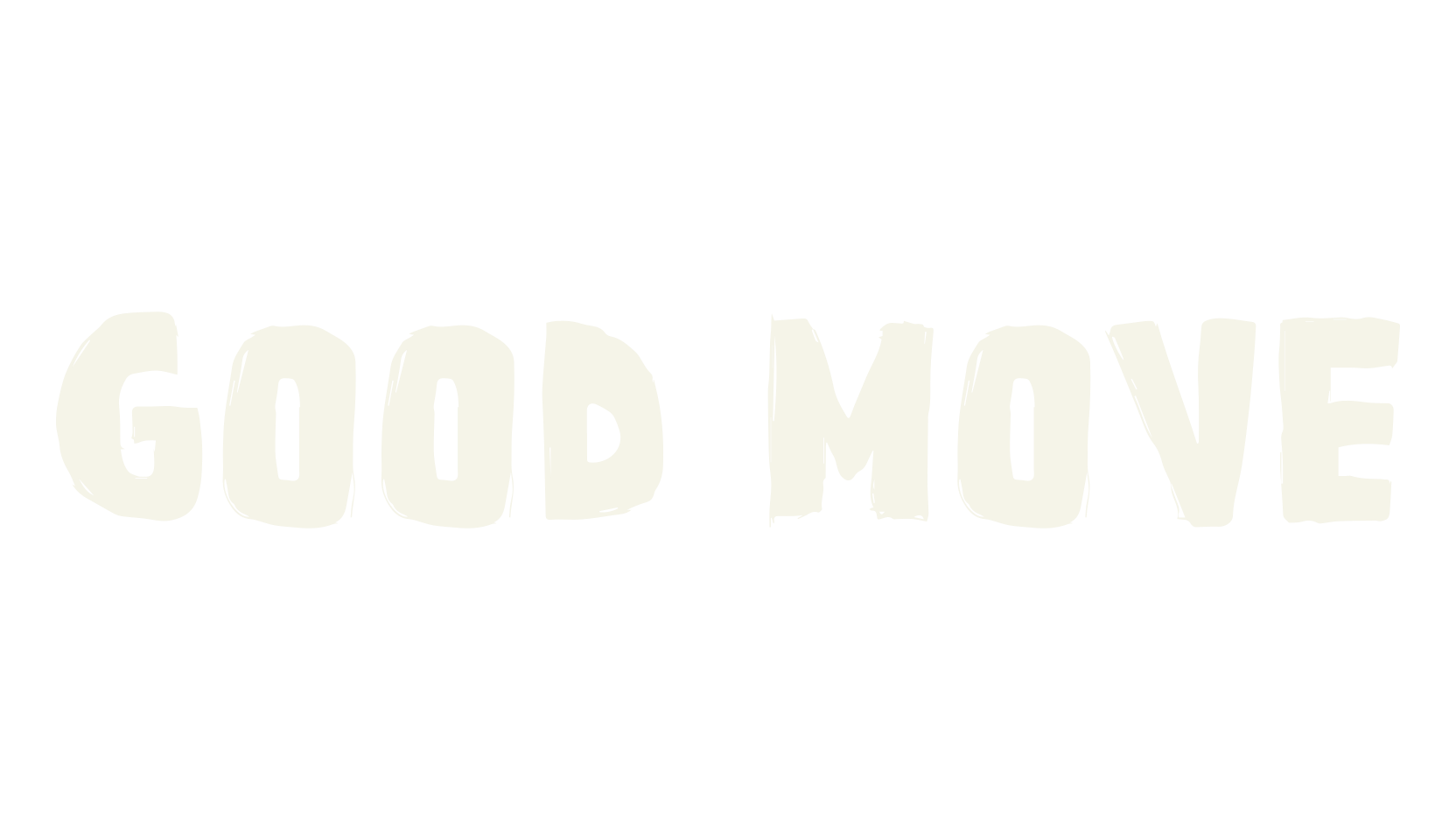 Good Move, hand drawn font preview