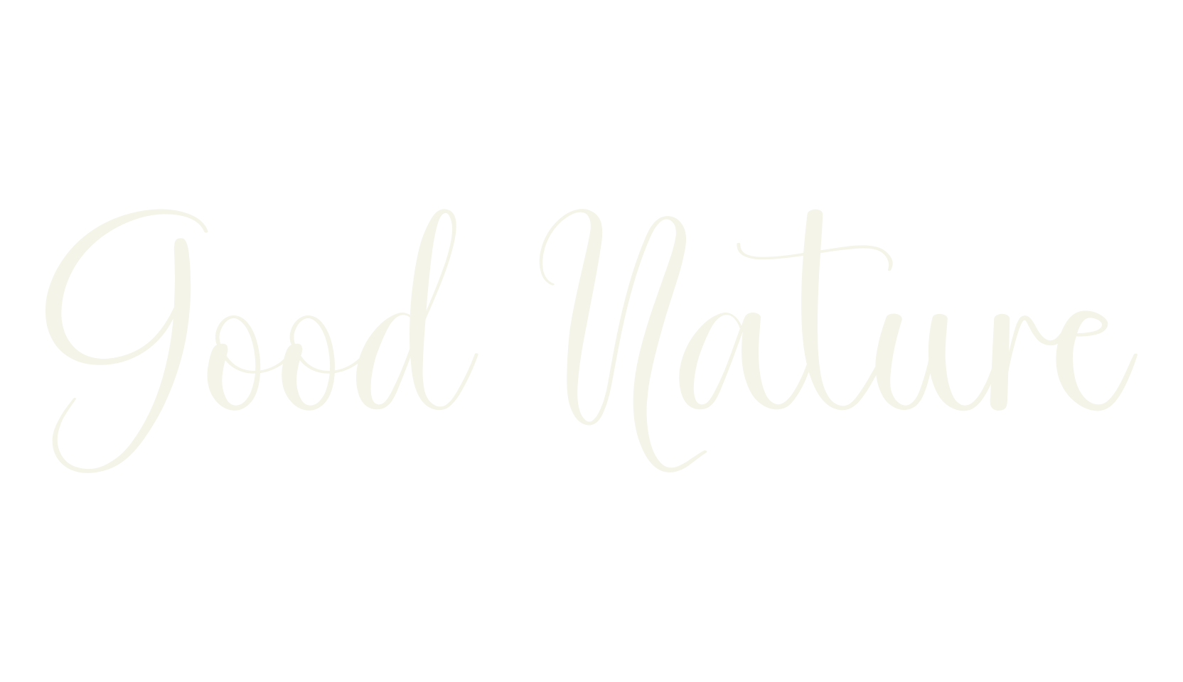 Good Nature, calligraphy font preview